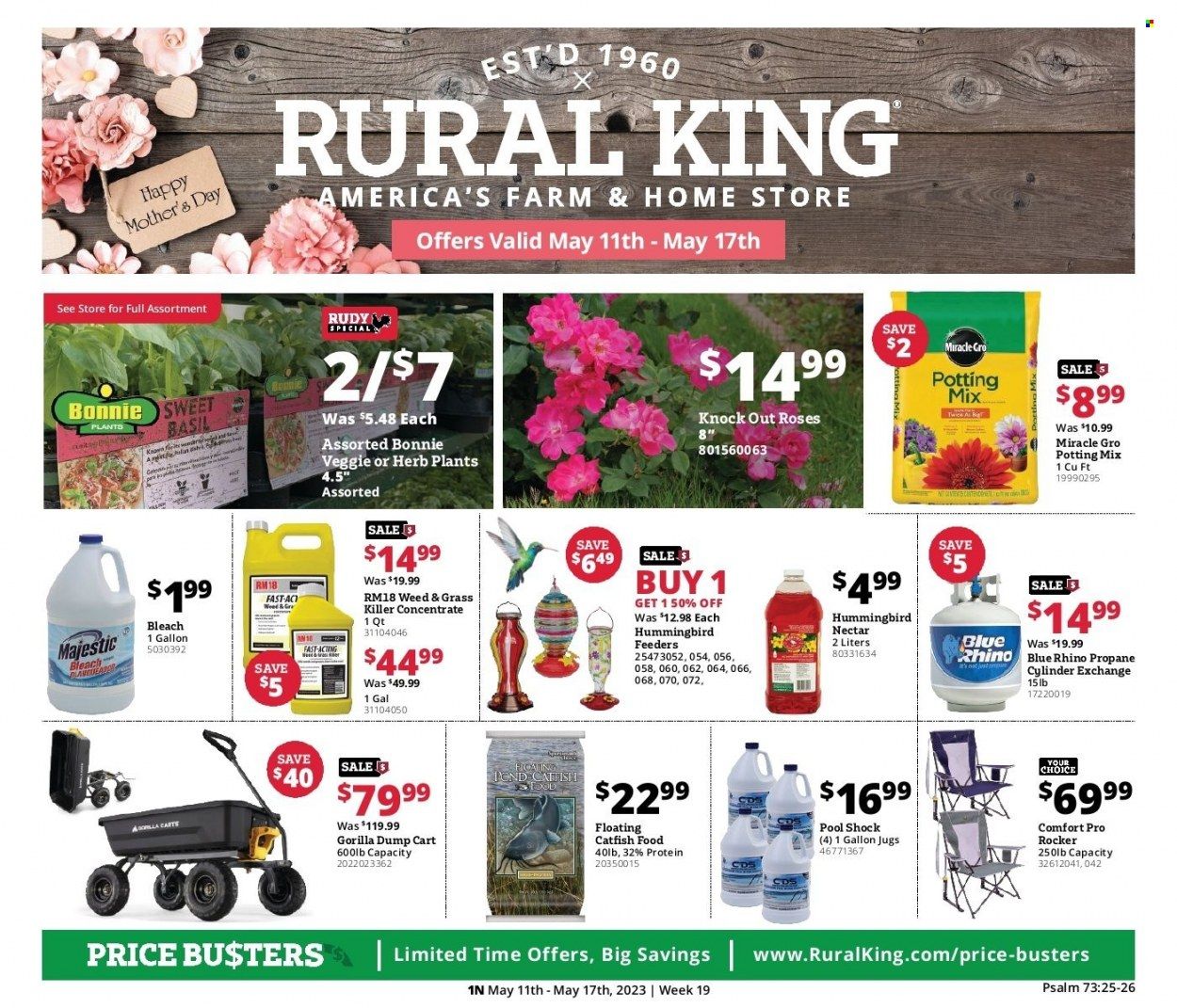 Rural King (AL, IL, IN, KY, OH, PA, TN, VA) Weekly Ad Flyer Specials May 11 to May 17, 2023