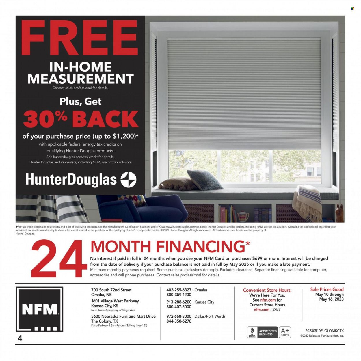 Nebraska Furniture Mart (IA, KS, NE, TX) Weekly Ad Flyer Specials May 10 to May 16, 2023