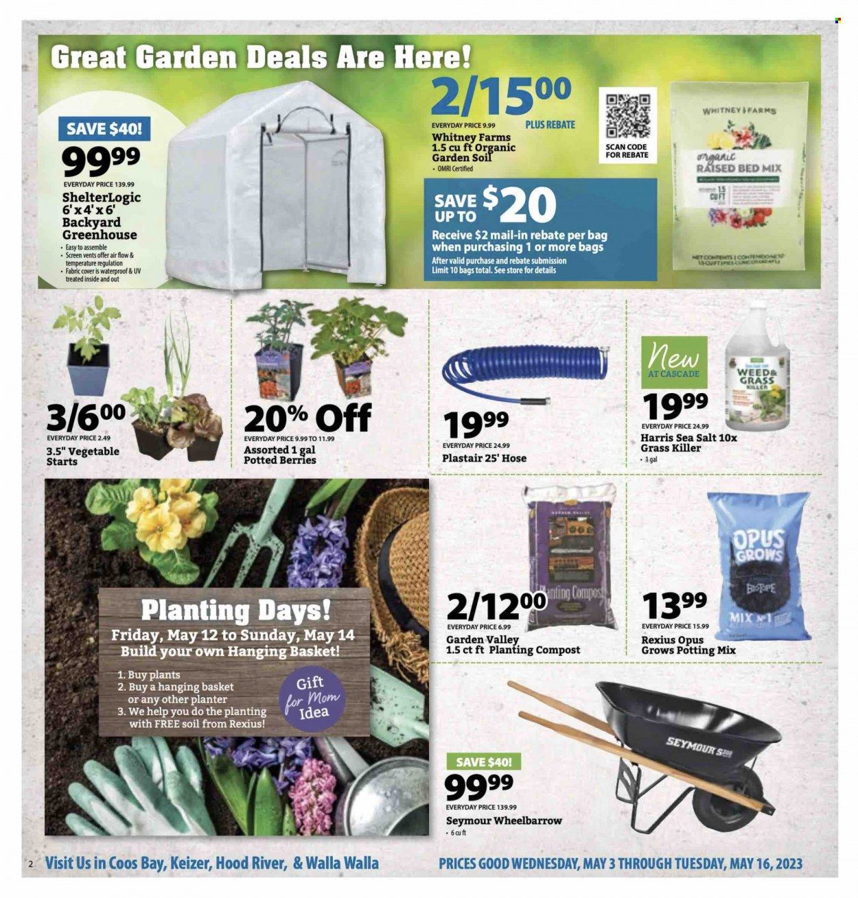 Cascade Farm And Outdoor (OR, WA) Weekly Ad Flyer Specials May 3 to May 16, 2023