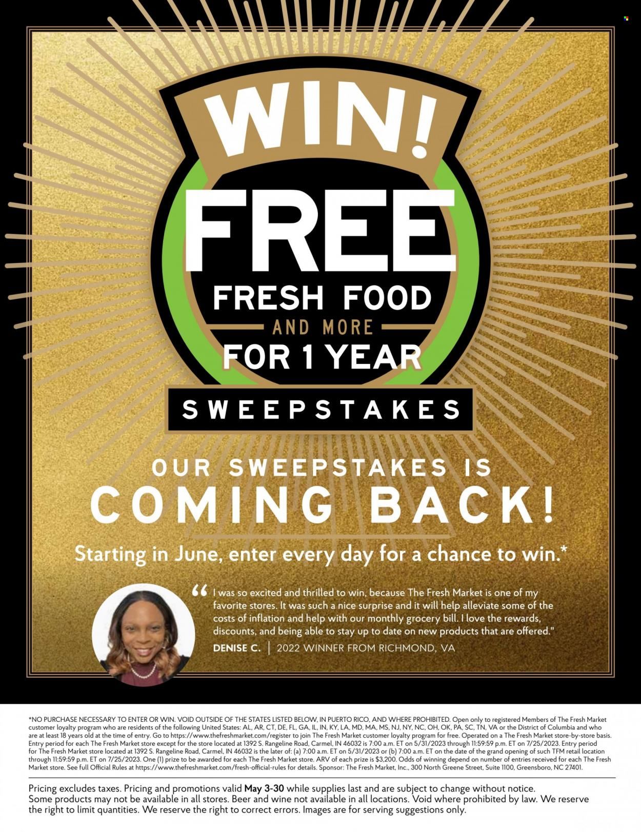 The Fresh Market Weekly Ad Flyer Specials May 3 to May 30, 2023
