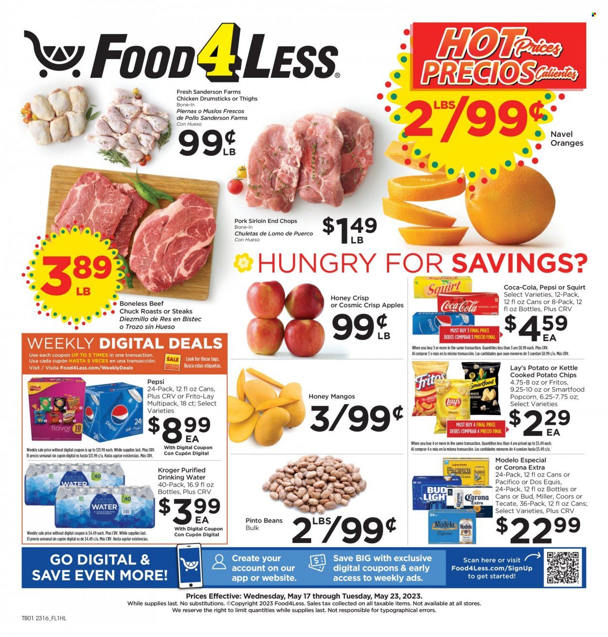 Food 4 Less Weekly Ad Flyer Specials May 17 to May 23, 2023
