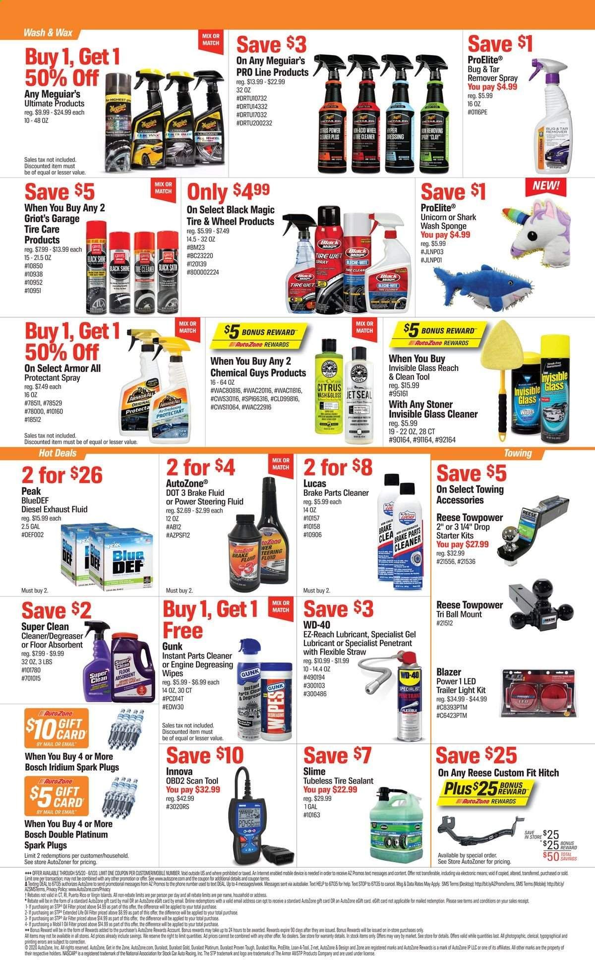 Autozone Weekly Ad & Flyer May 5 to June 1