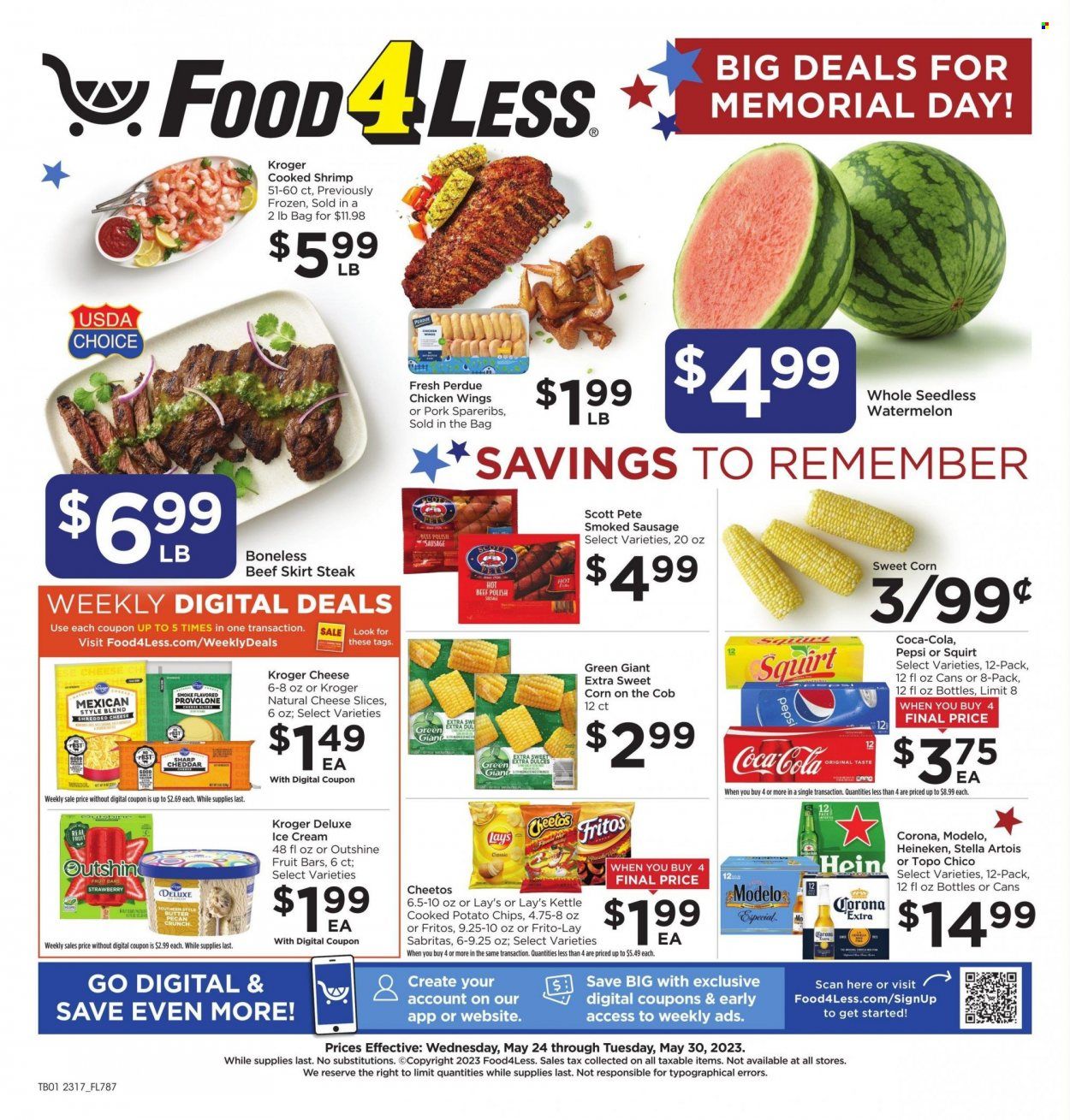 Food 4 Less (IN) Weekly Ad Flyer Specials May 24 to May 30, 2023