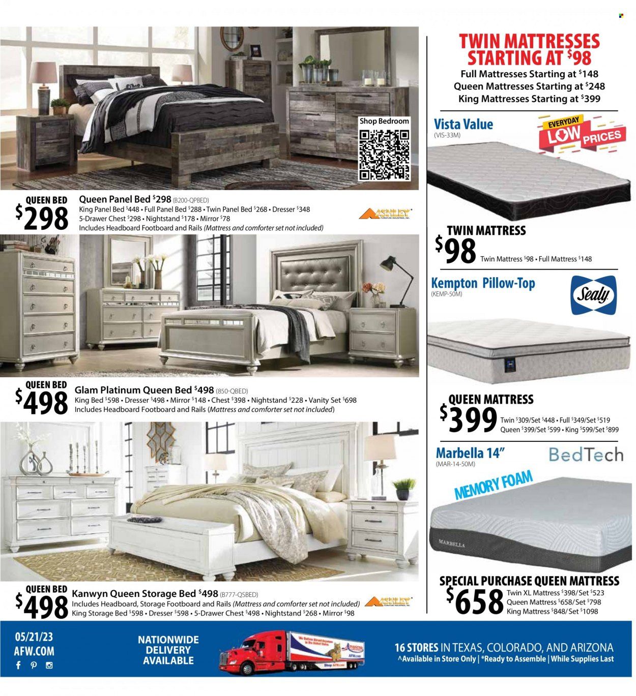 American Furniture Warehouse (AZ, CO, TX) Weekly Ad Flyer Specials May 23 to June 6, 2023