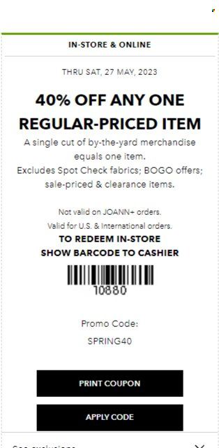 JOANN Weekly Ad Flyer Specials May 25 to June 14, 2023