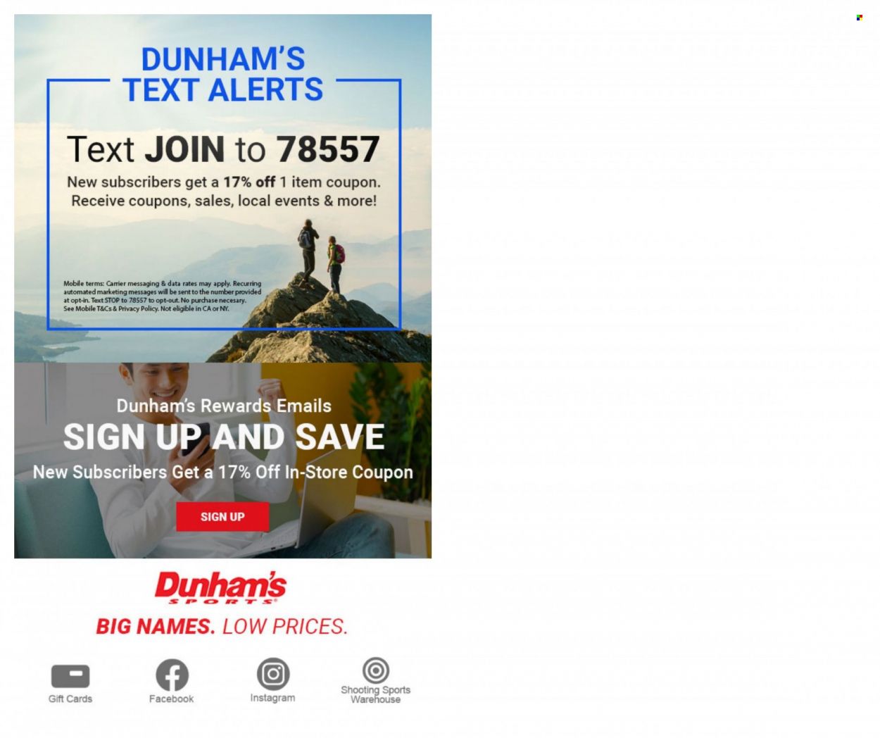 Dunham's Sports (IN, KY, MD, MI, OH, PA, TN, VA, WV) Weekly Ad Flyer Specials May 18 to August 9, 2023
