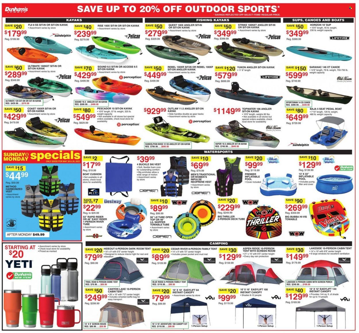 Dunham's Sports Weekly Ad Flyer Specials May 27 to June 1, 2023
