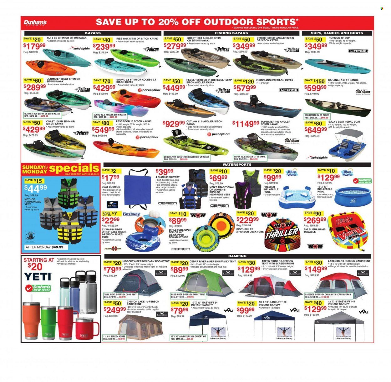 Dunham's Sports (IN, MI, MN, OH, PA, WI) Weekly Ad Flyer Specials May 27 to June 1, 2023