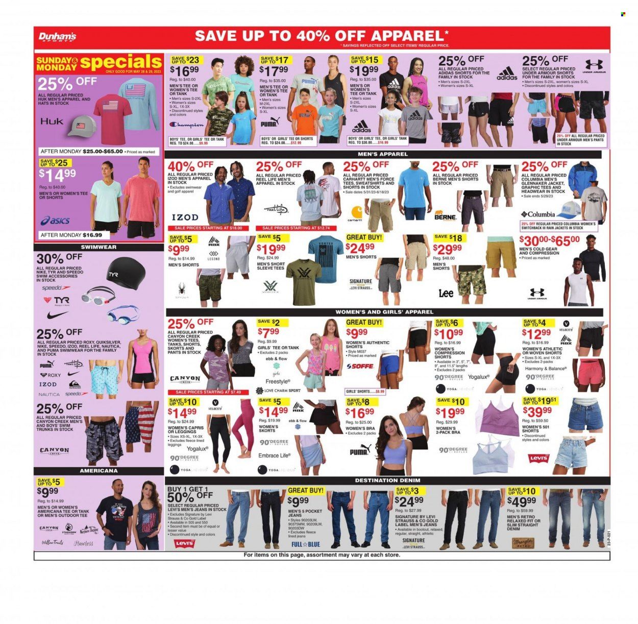 Dunham's Sports (IN, MI, MN, OH, PA, WI) Weekly Ad Flyer Specials May 27 to June 1, 2023