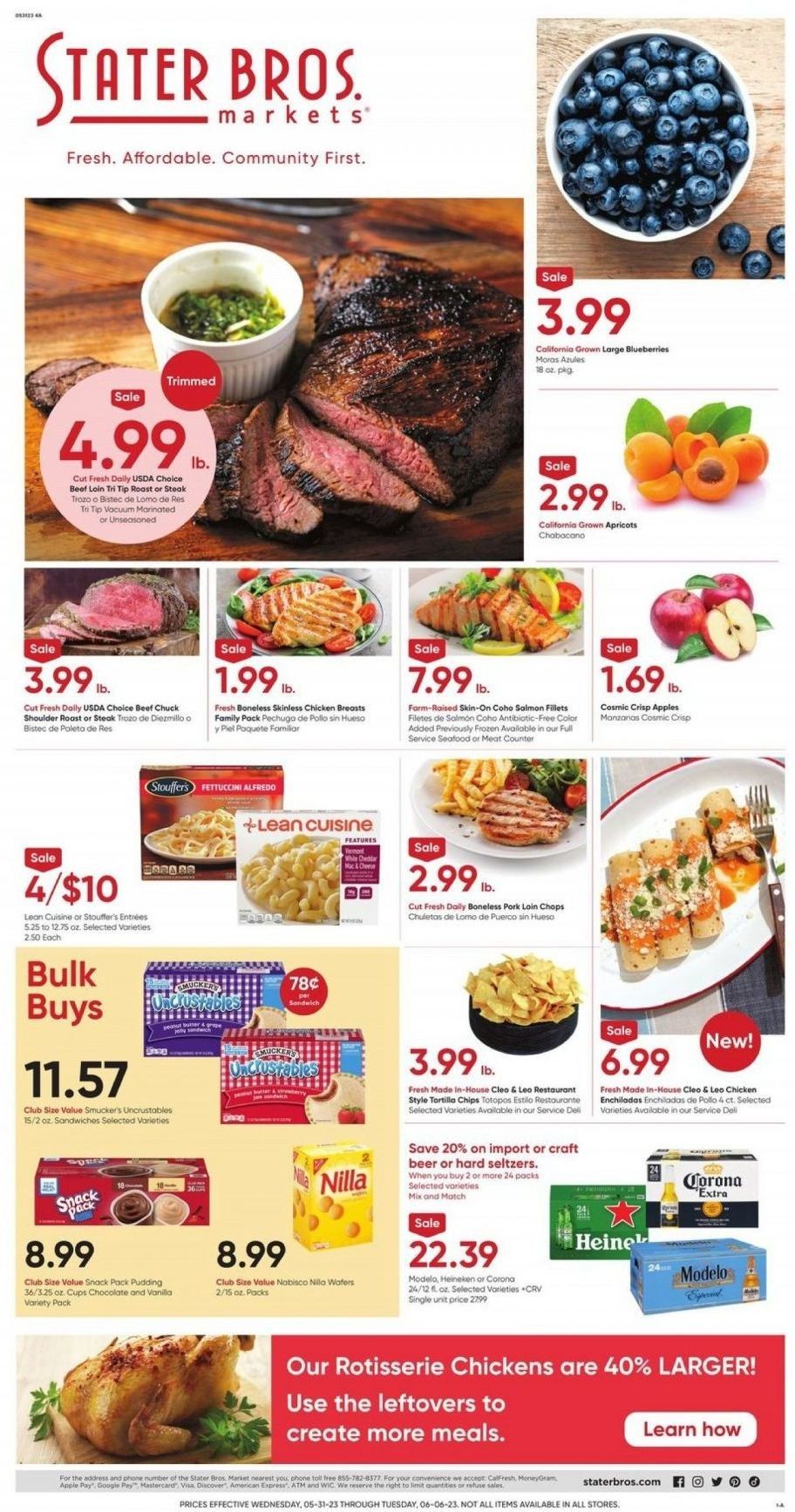 Stater Bros. (CA) Weekly Ad Flyer Specials May 31 to June 6, 2023