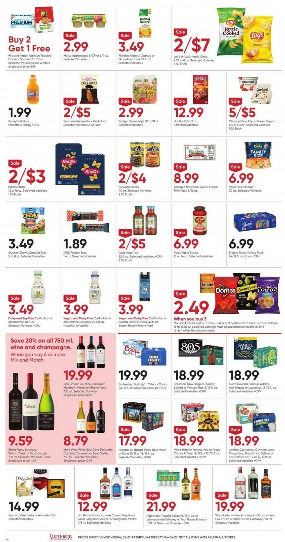 Stater Bros. (CA) Weekly Ad Flyer Specials May 31 to June 6, 2023