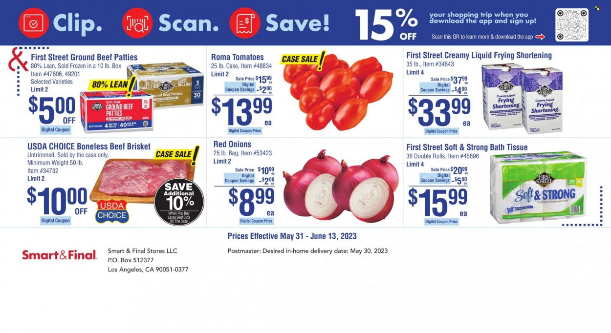 Smart & Final (AZ, CA) Weekly Ad Flyer Specials May 31 to June 13, 2023