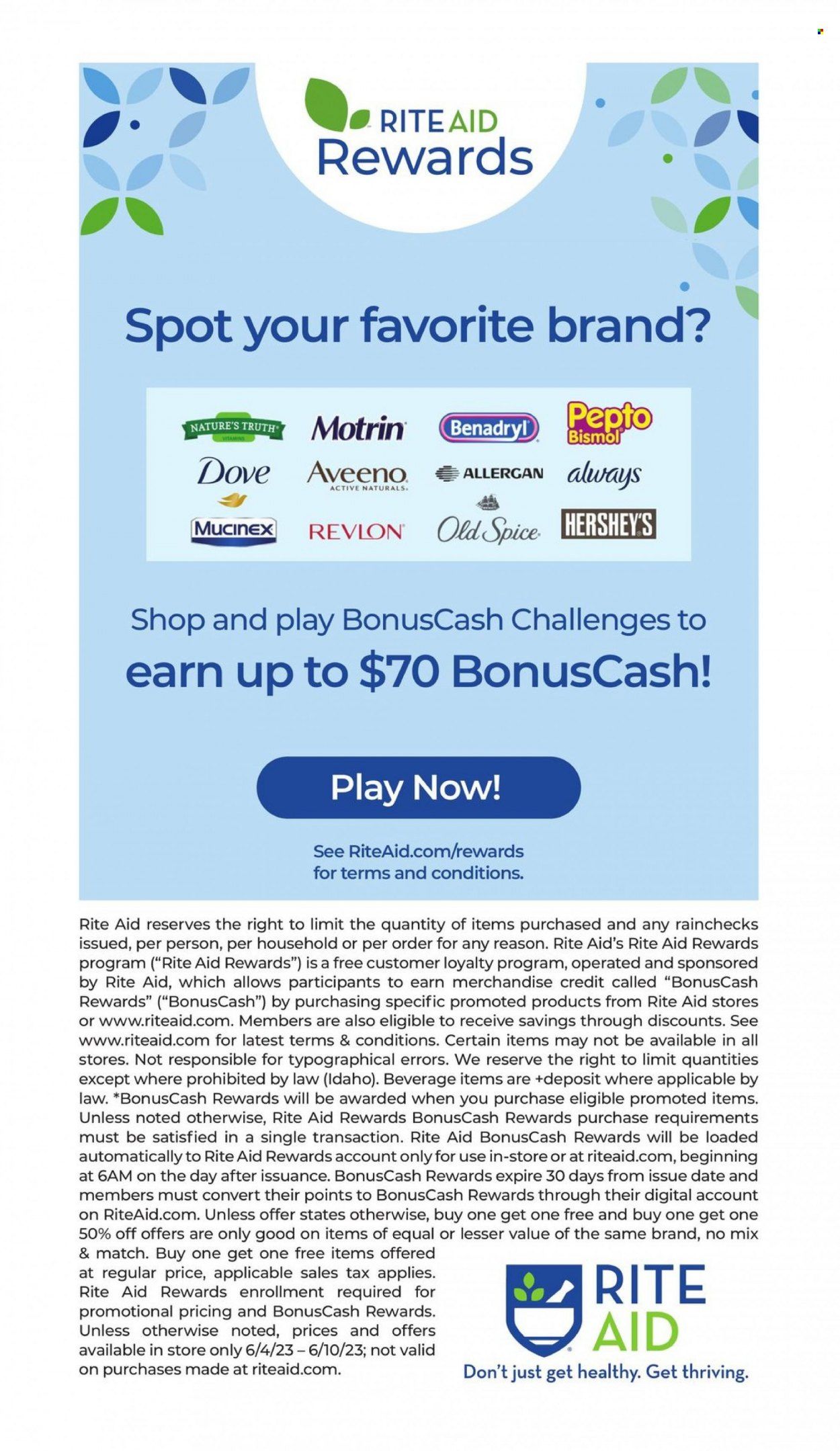 RITE AID Weekly Ad Flyer Specials June 4 to June 10, 2023