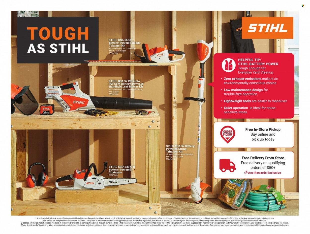 ACE Hardware Weekly Ad Flyer Specials June 2 to June 21, 2023