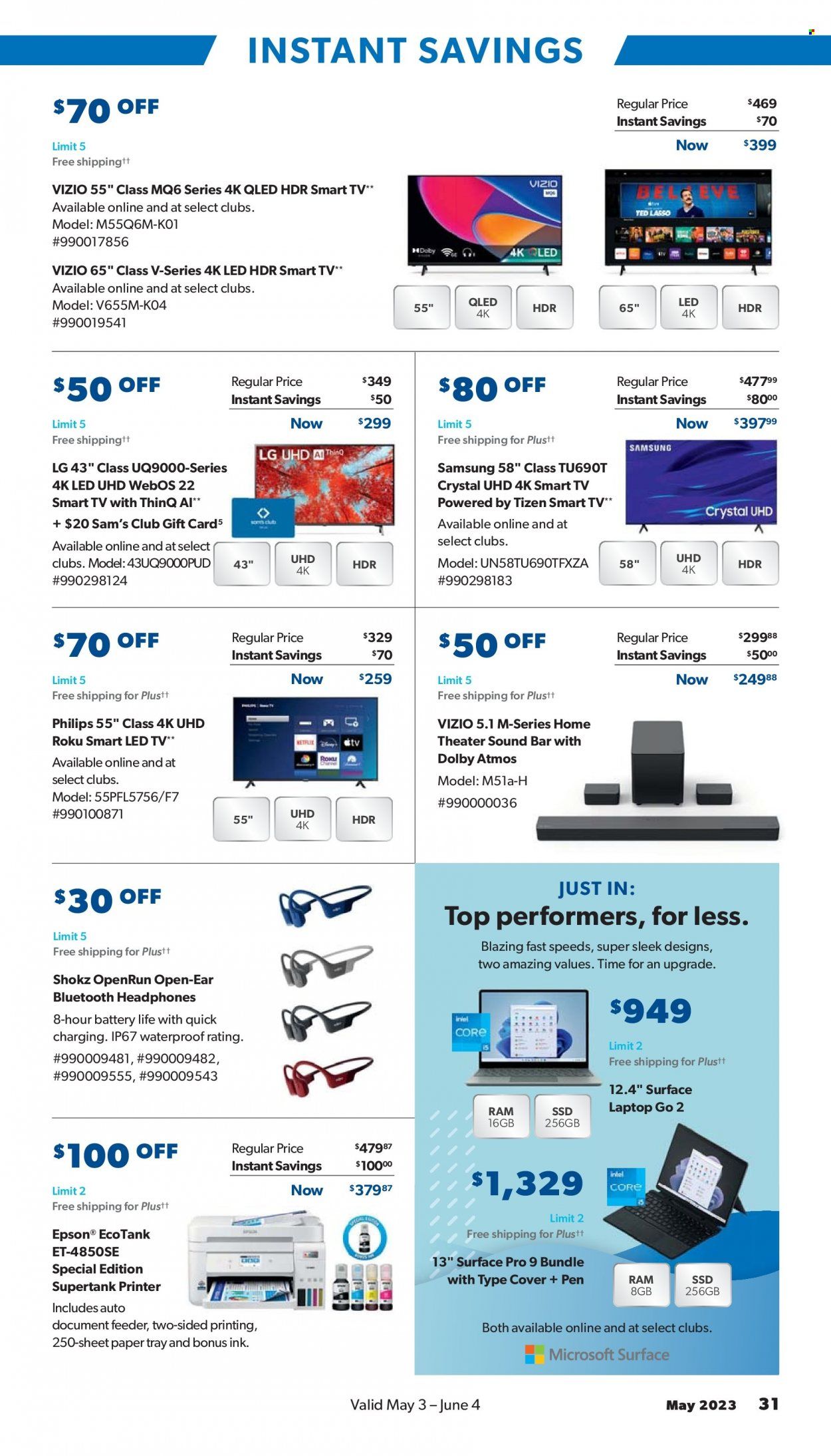 Sam's Club Weekly Ad Flyer Specials May 3 to June 4, 2023