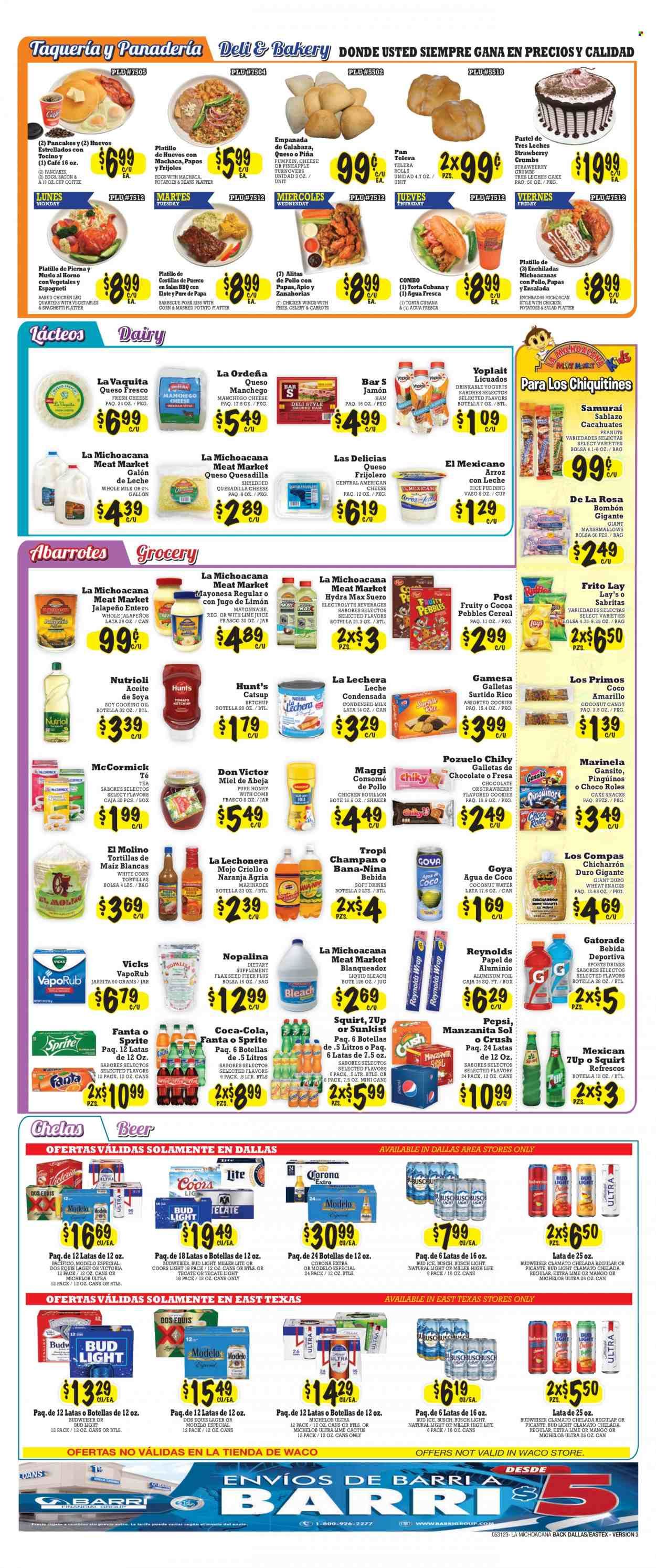 La Michoacana Meat Market (TX) Weekly Ad Flyer Specials May 31 to June 13, 2023