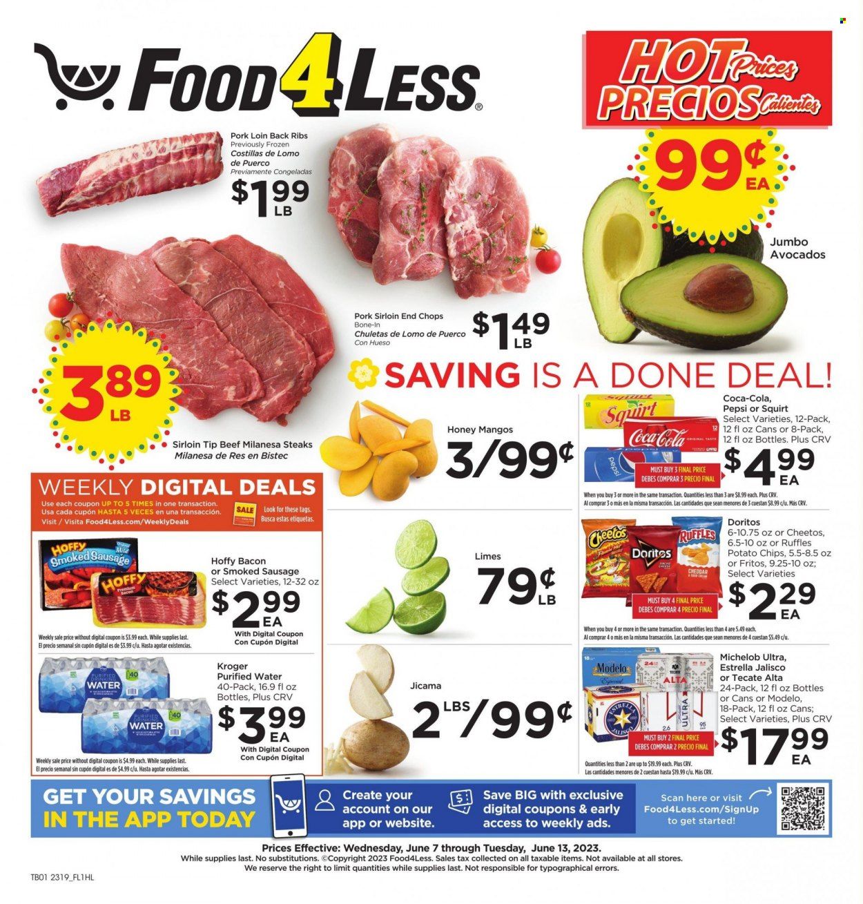 Food 4 Less (CA) Weekly Ad Flyer Specials June 7 to June 13, 2023