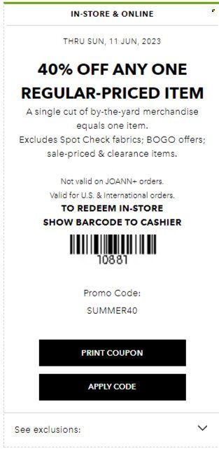 JOANN Weekly Ad Flyer Specials June 8 to June 14, 2023