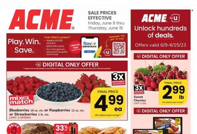 ACME (DE, NJ, NY, PA) Weekly Ad Flyer Specials June 9 to June 15, 2023