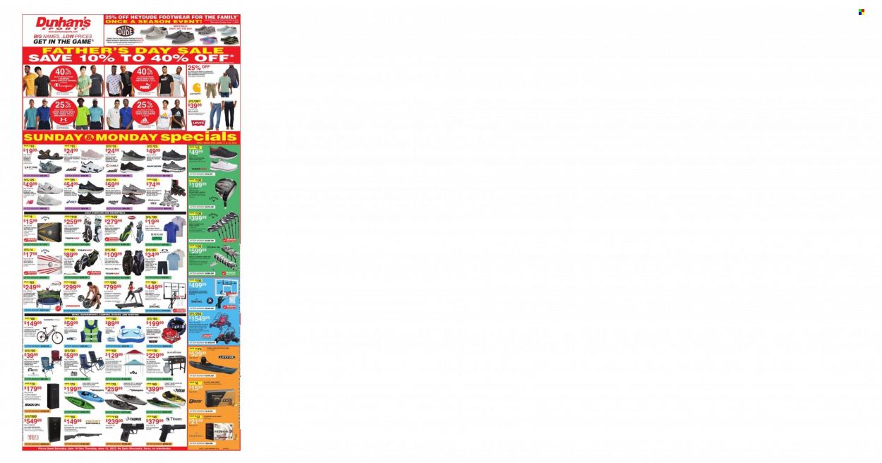Dunham's Sports (MI, PA, WI) Weekly Ad Flyer Specials June 10 to June 15, 2023