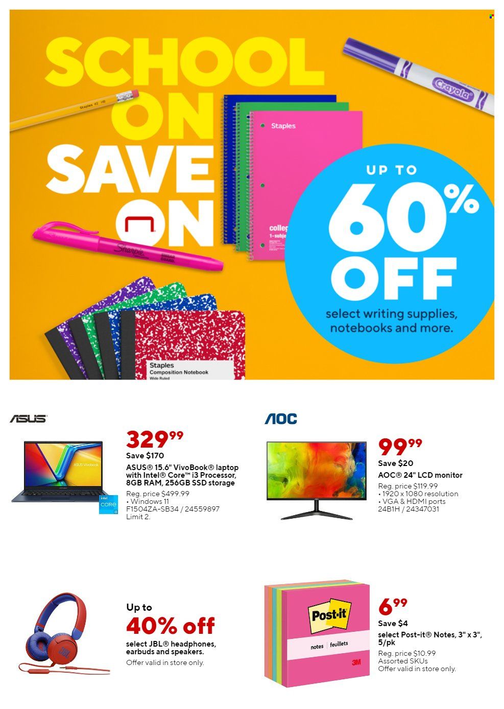 Staples Weekly Ad Flyer Specials June 11 to June 17, 2023