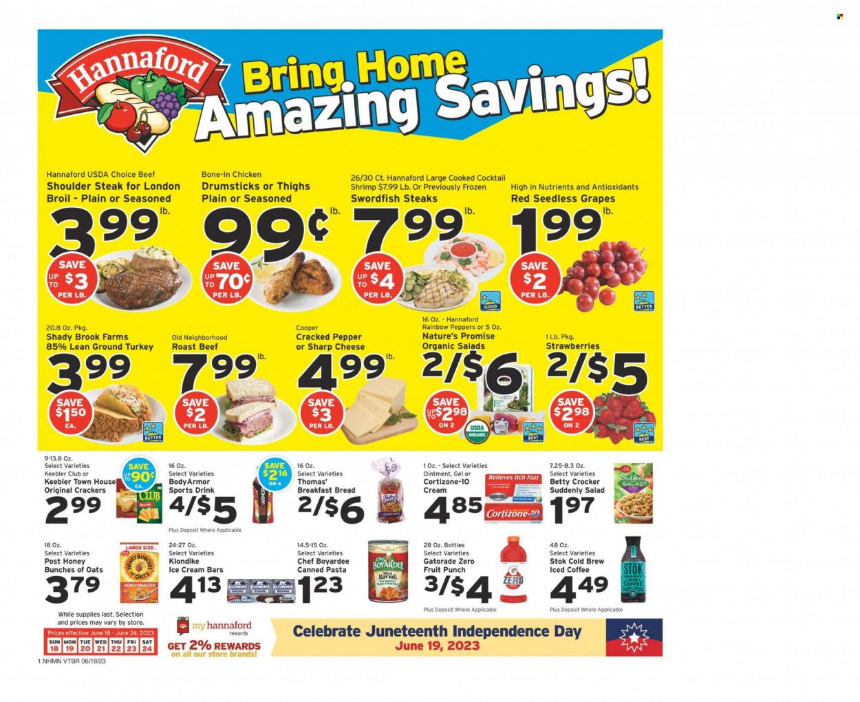 Hannaford (VT) Weekly Ad Flyer Specials June 18 to June 24, 2023