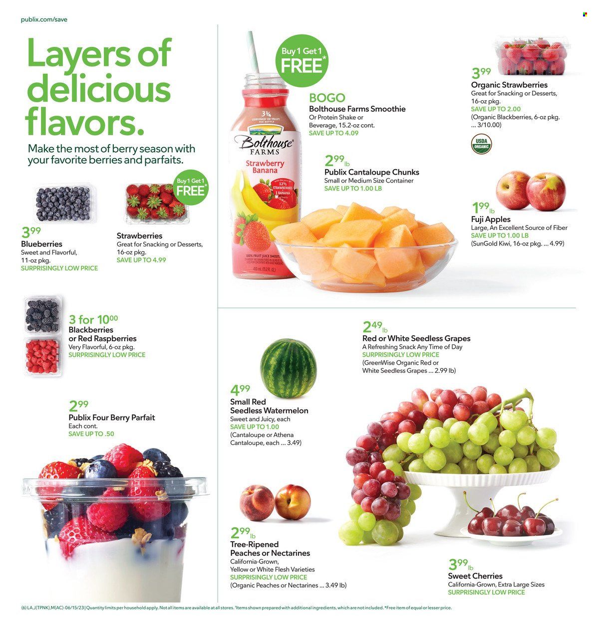 Publix (AL, FL, GA, NC, SC, TN) Weekly Ad Flyer Specials June 15 to June 21, 2023