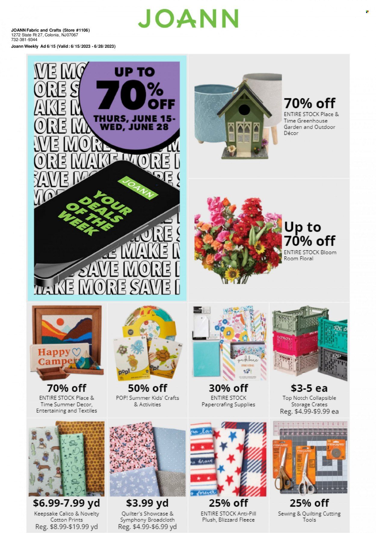 JOANN Weekly Ad Flyer Specials June 15 to June 28, 2023