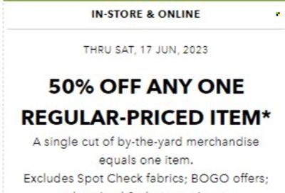 JOANN Weekly Ad Flyer Specials June 15 to June 29, 2023