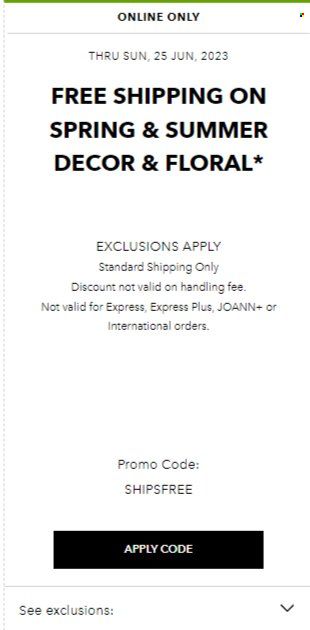 JOANN Weekly Ad Flyer Specials June 15 to June 29, 2023