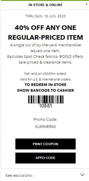 JOANN Weekly Ad Flyer Specials June 15 to June 29, 2023