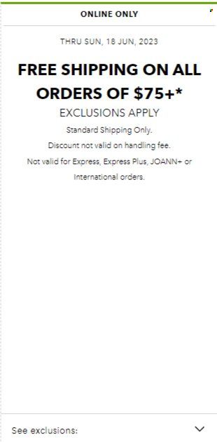 JOANN Weekly Ad Flyer Specials June 15 to June 29, 2023