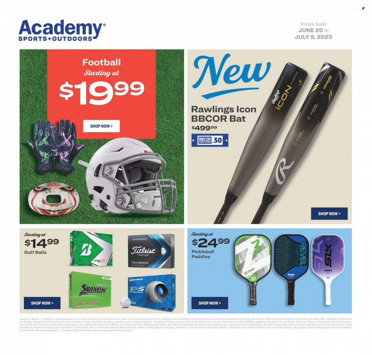 Academy Sports + Outdoors Weekly Ad Flyer Specials June 20 to July 4, 2023