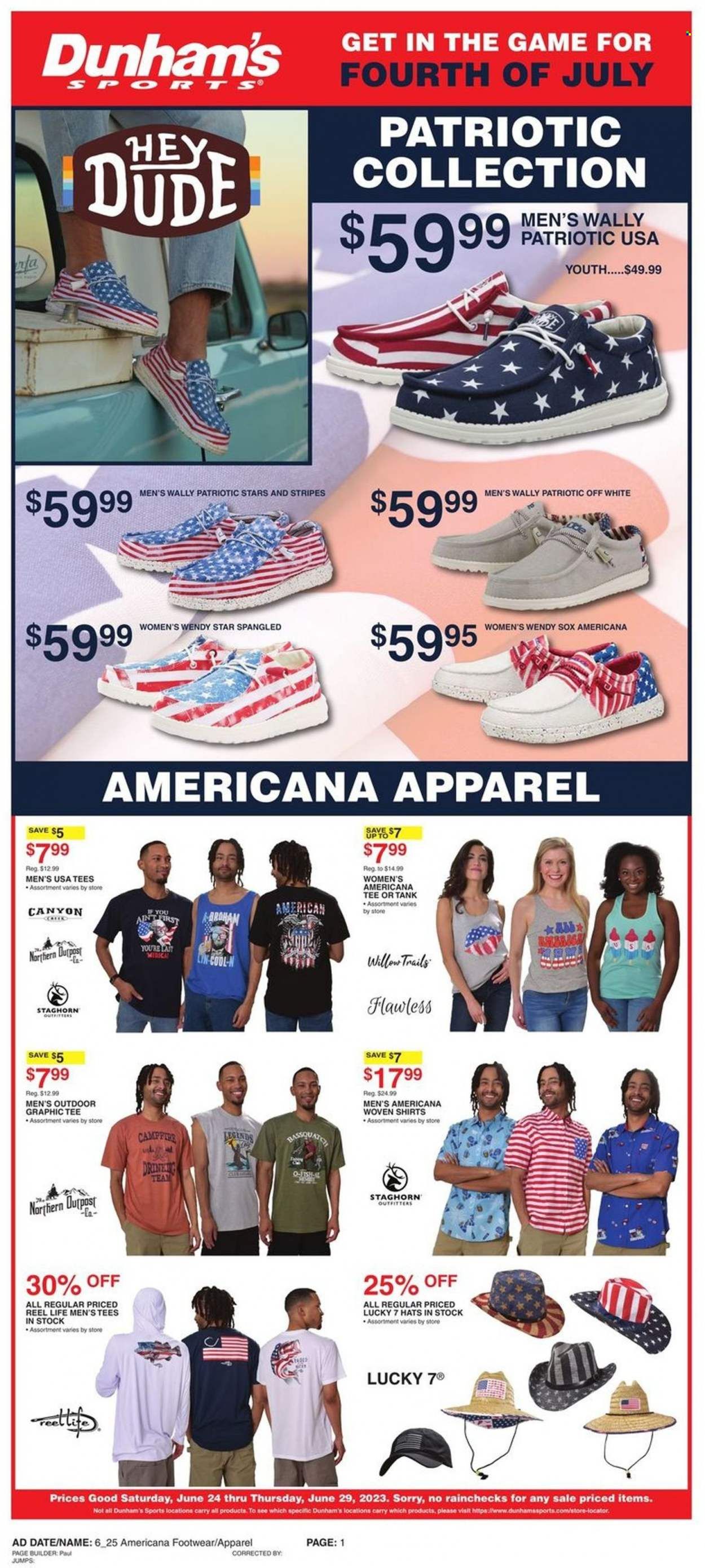 Dunham's Sports (IN, KY, MI, MN, OH, PA, SD, WI, WV) Weekly Ad Flyer Specials June 24 to June 29, 2023