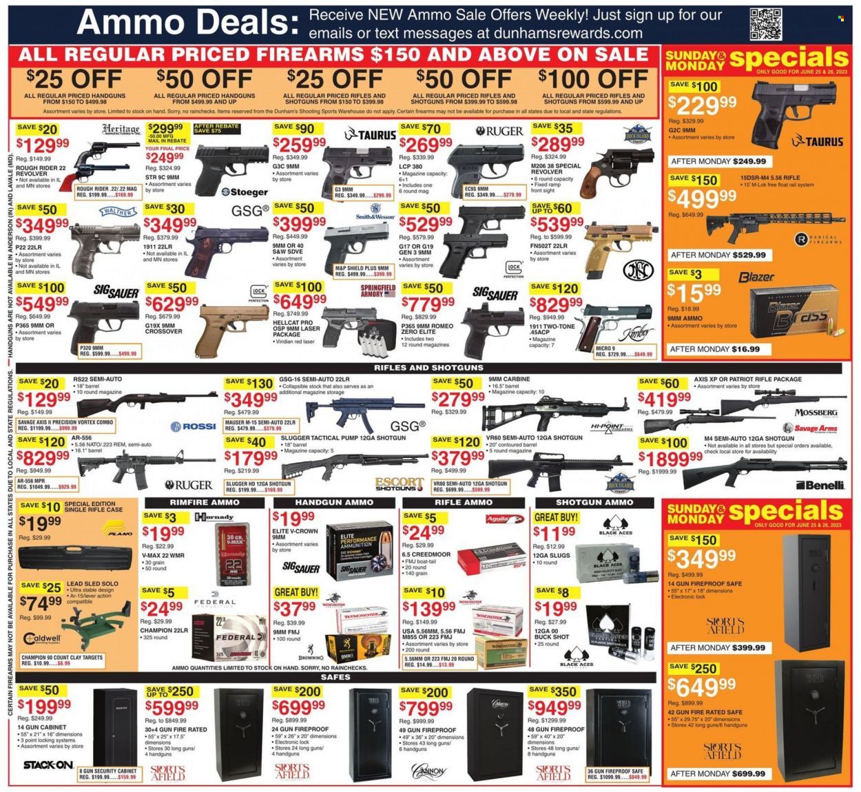 Dunham's Sports (IN, KY, MI, MN, OH, PA, SD, WI, WV) Weekly Ad Flyer Specials June 24 to June 29, 2023