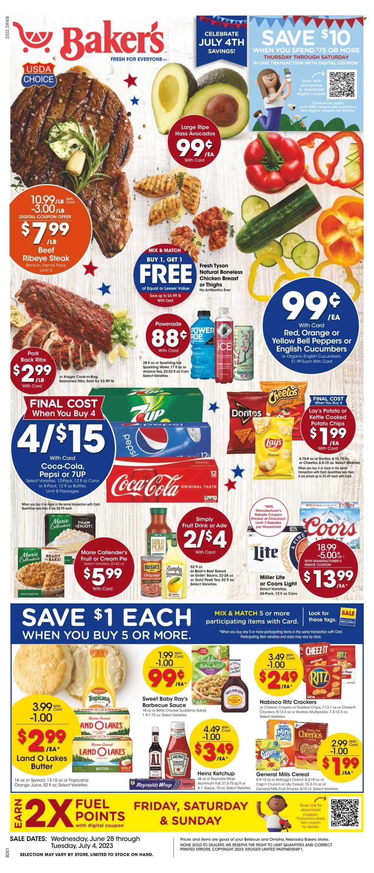 Baker's (NE) Weekly Ad Flyer Specials June 28 to July 4, 2023