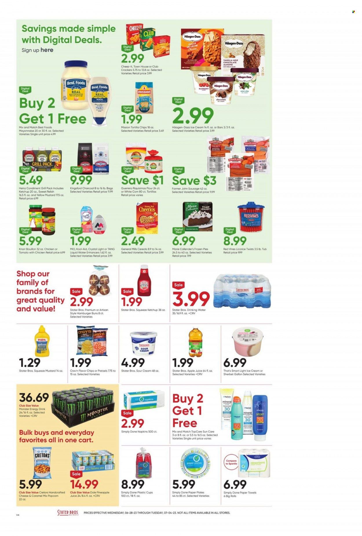 Stater Bros. (CA) Weekly Ad Flyer Specials June 28 to July 4, 2023