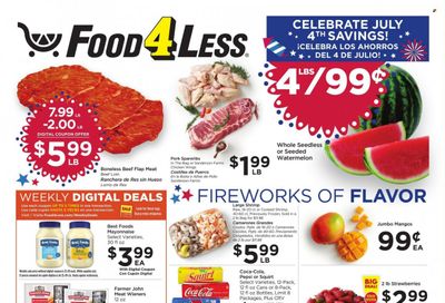 Food 4 Less (CA) Weekly Ad Flyer Specials June 28 to July 4, 2023