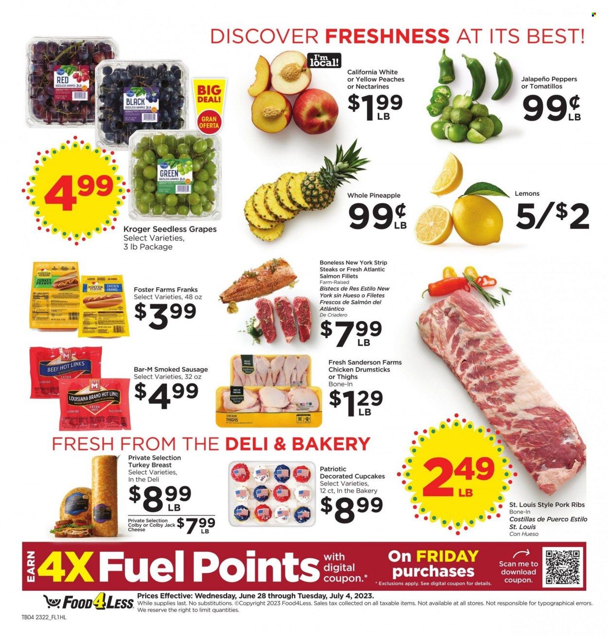 Food 4 Less (CA) Weekly Ad Flyer Specials June 28 to July 4, 2023