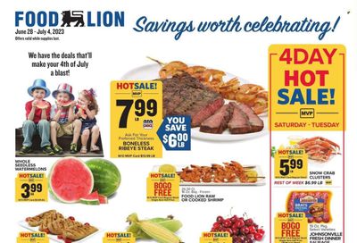 Food Lion (NC) Weekly Ad Flyer Specials June 28 to July 4, 2023