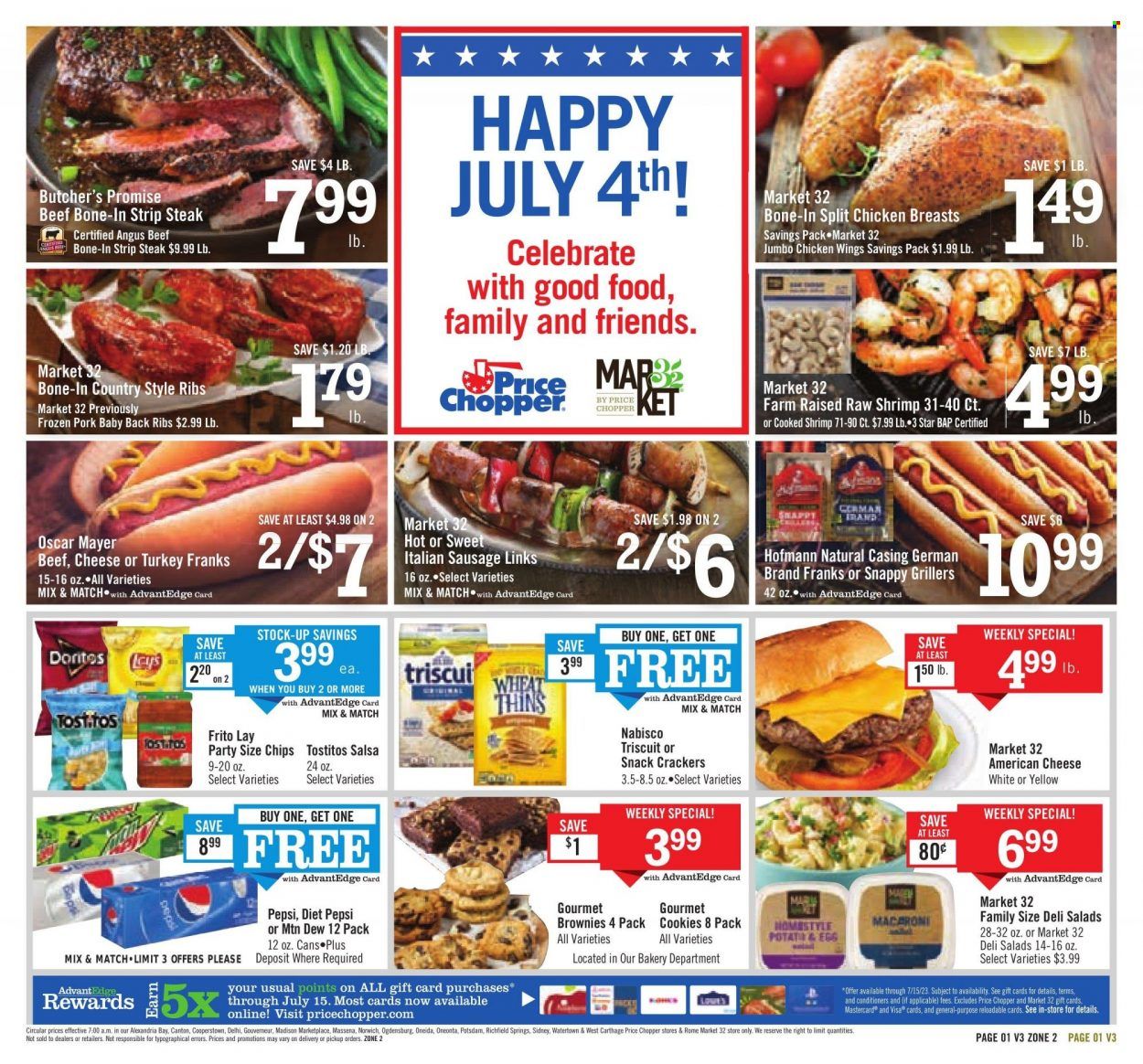 Price Chopper (CT, MA, NY, PA, VT) Weekly Ad Flyer Specials July 2 to July 8, 2023