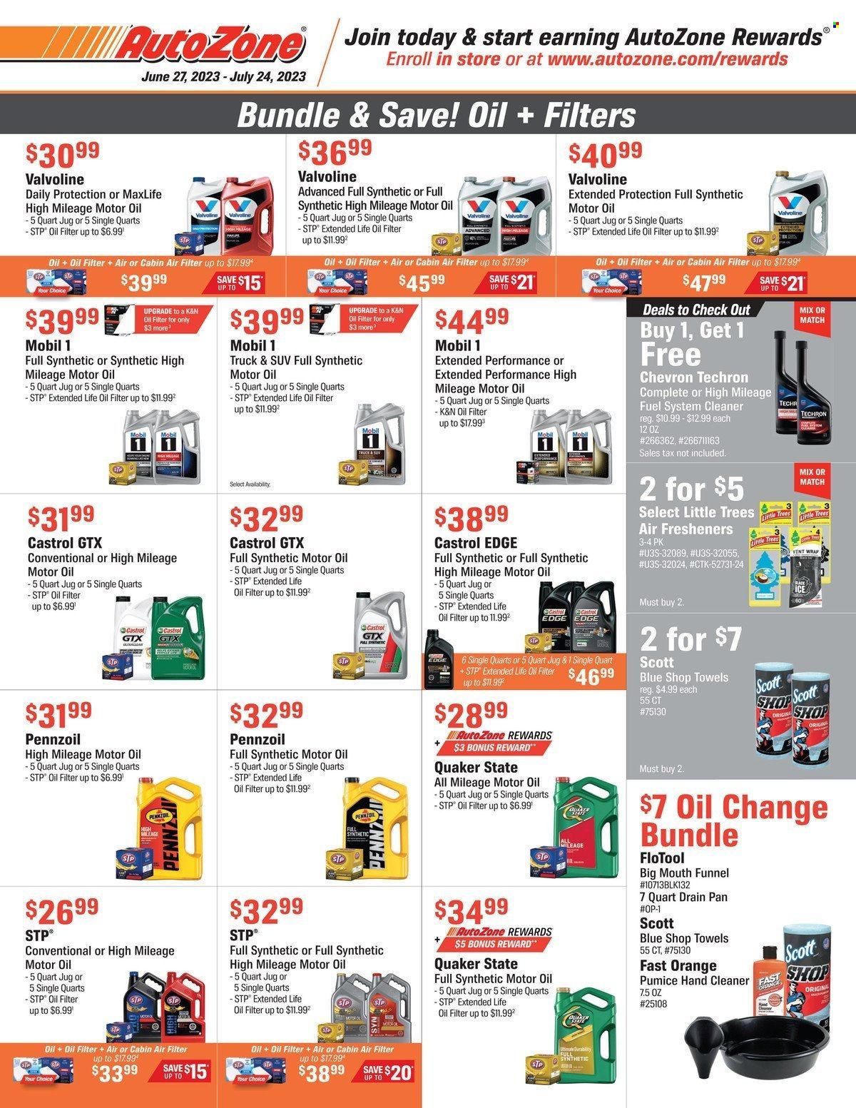 Autozone Weekly Ad Flyer Specials June 27 to July 24, 2023