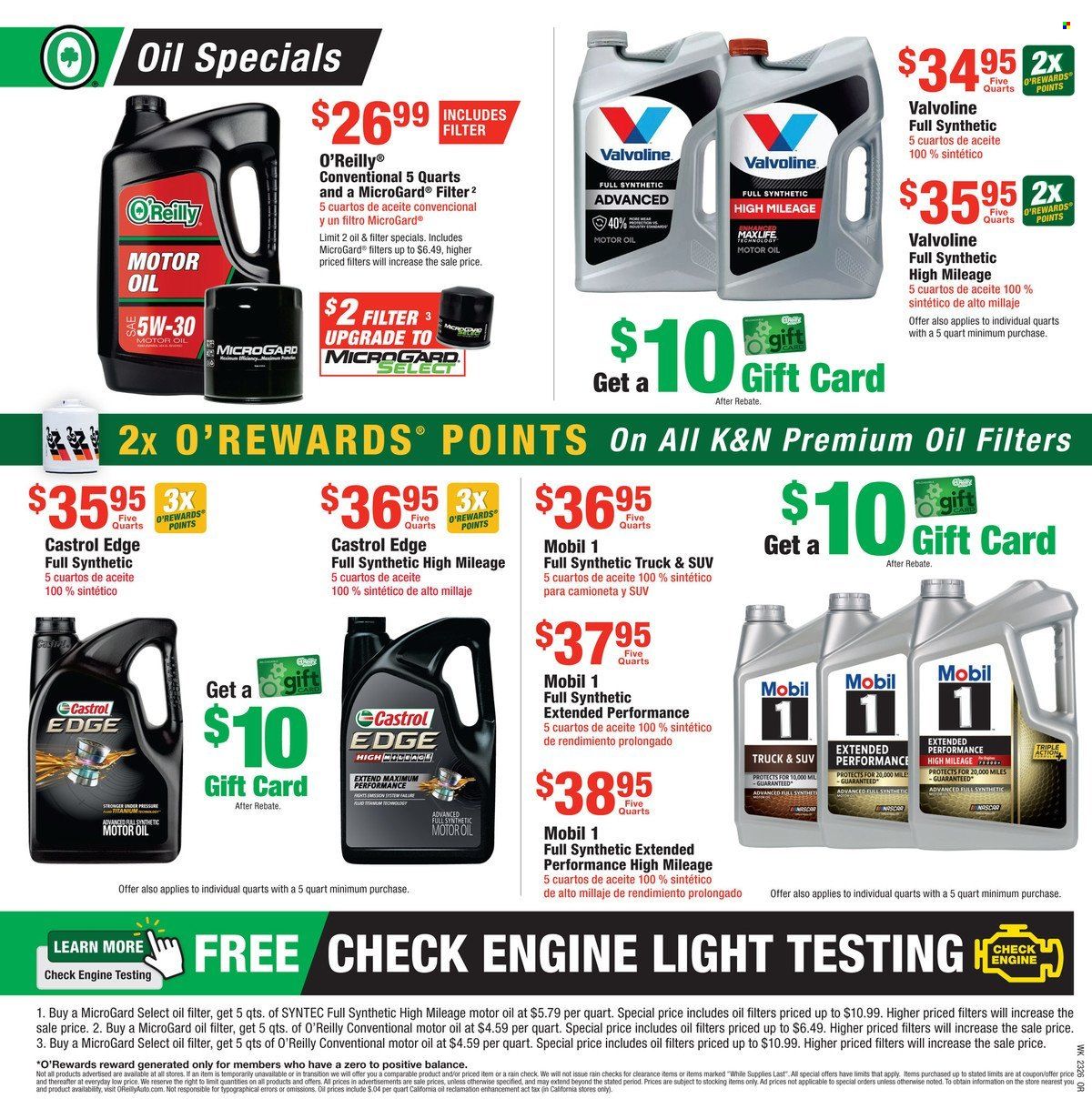 O'Reilly Auto Parts Weekly Ad Flyer Specials June 28 to July 25, 2023