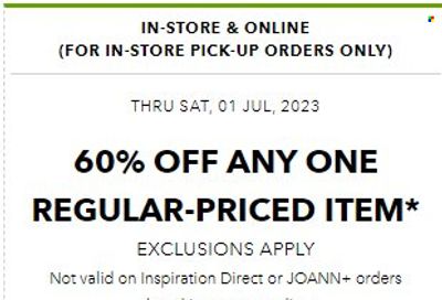 JOANN Weekly Ad Flyer Specials June 29 to July 19, 2023