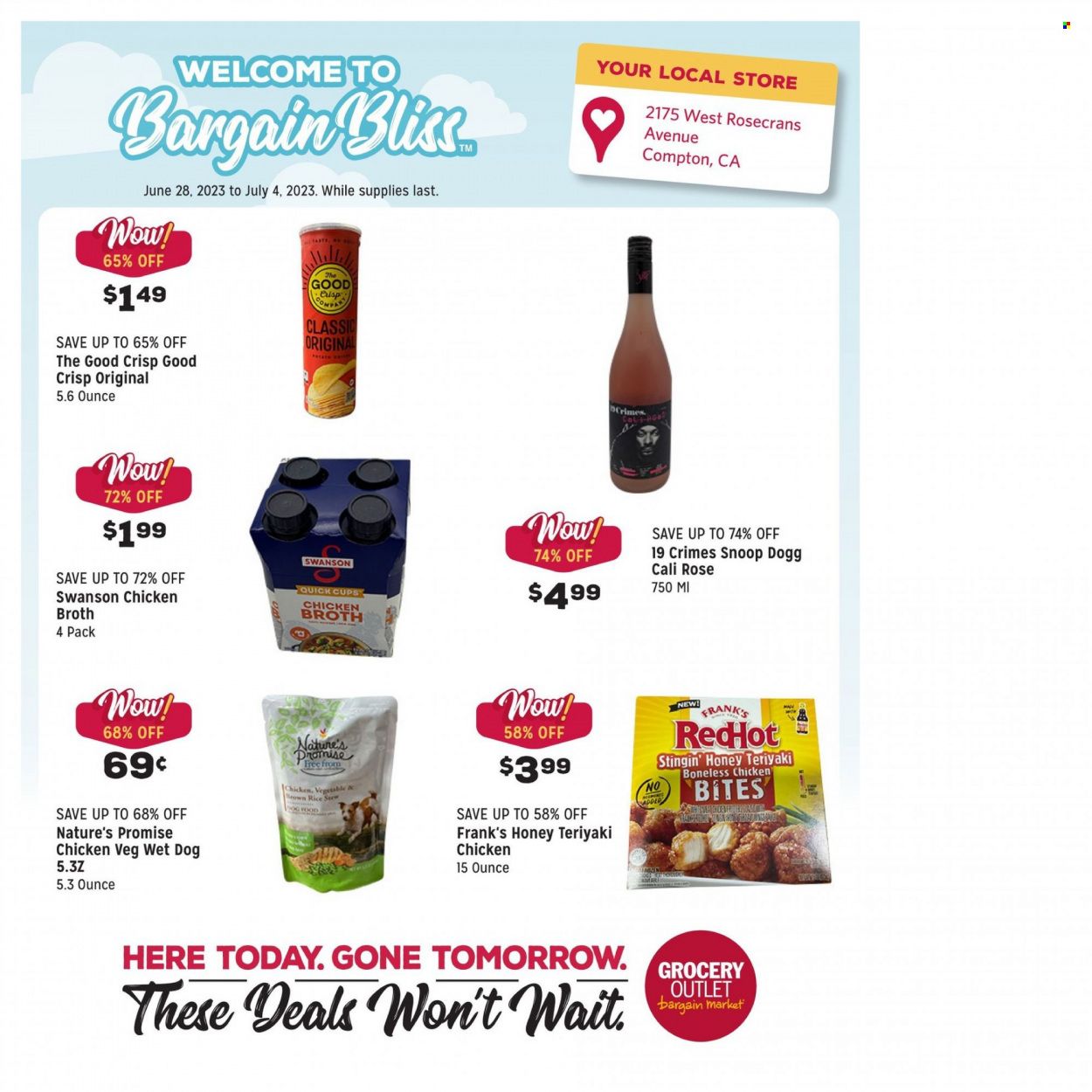 Grocery Outlet (CA, ID, OR, PA, WA) Weekly Ad Flyer Specials June 28 to July 4, 2023