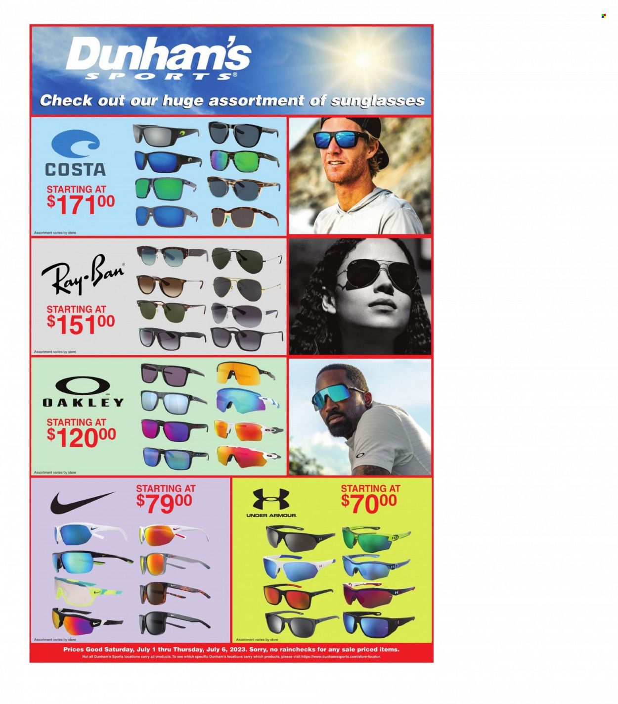Dunham's Sports Weekly Ad Flyer Specials July 1 to July 6, 2023