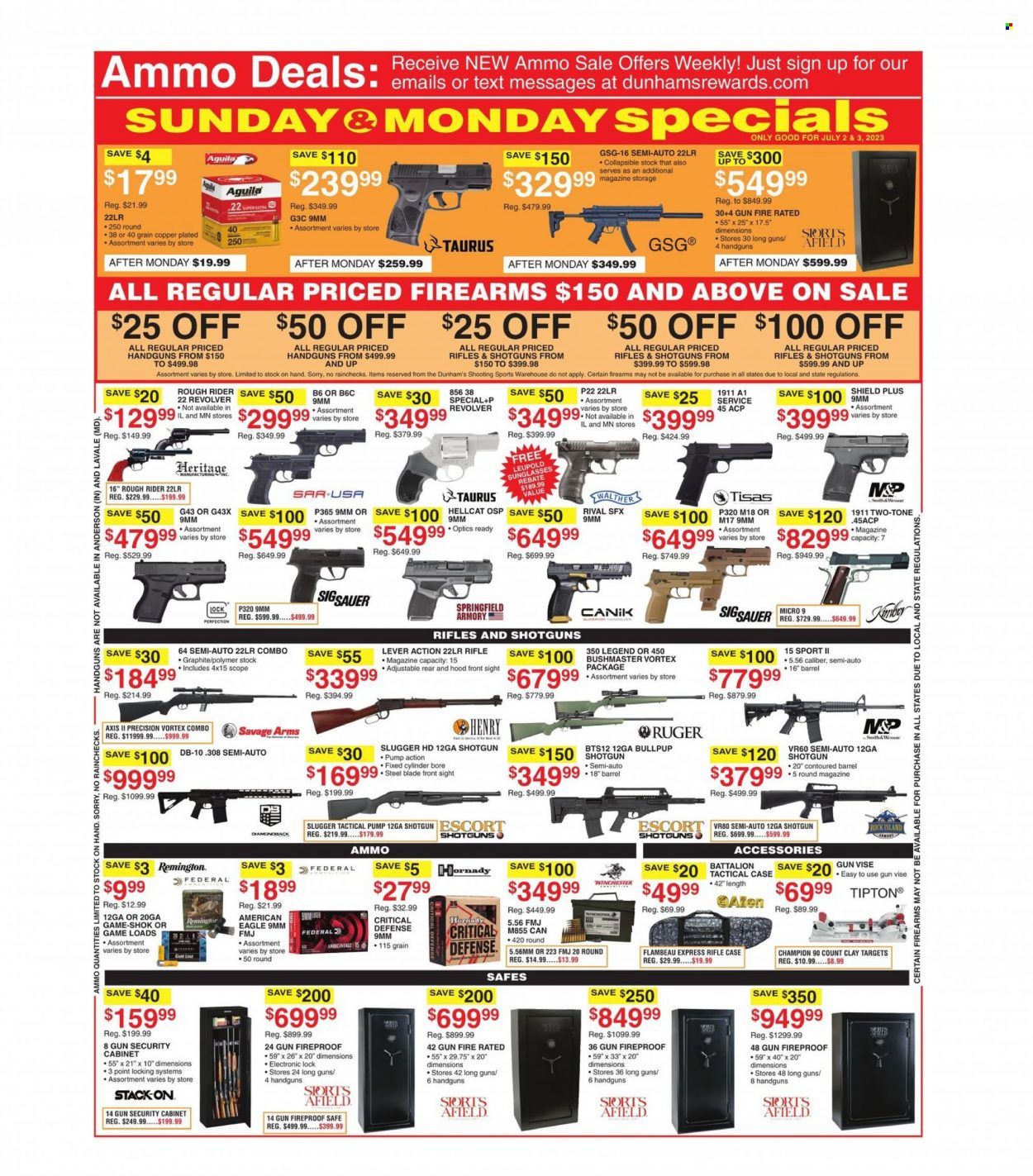 Dunham's Sports (MI, PA) Weekly Ad Flyer Specials July 1 to July 6, 2023