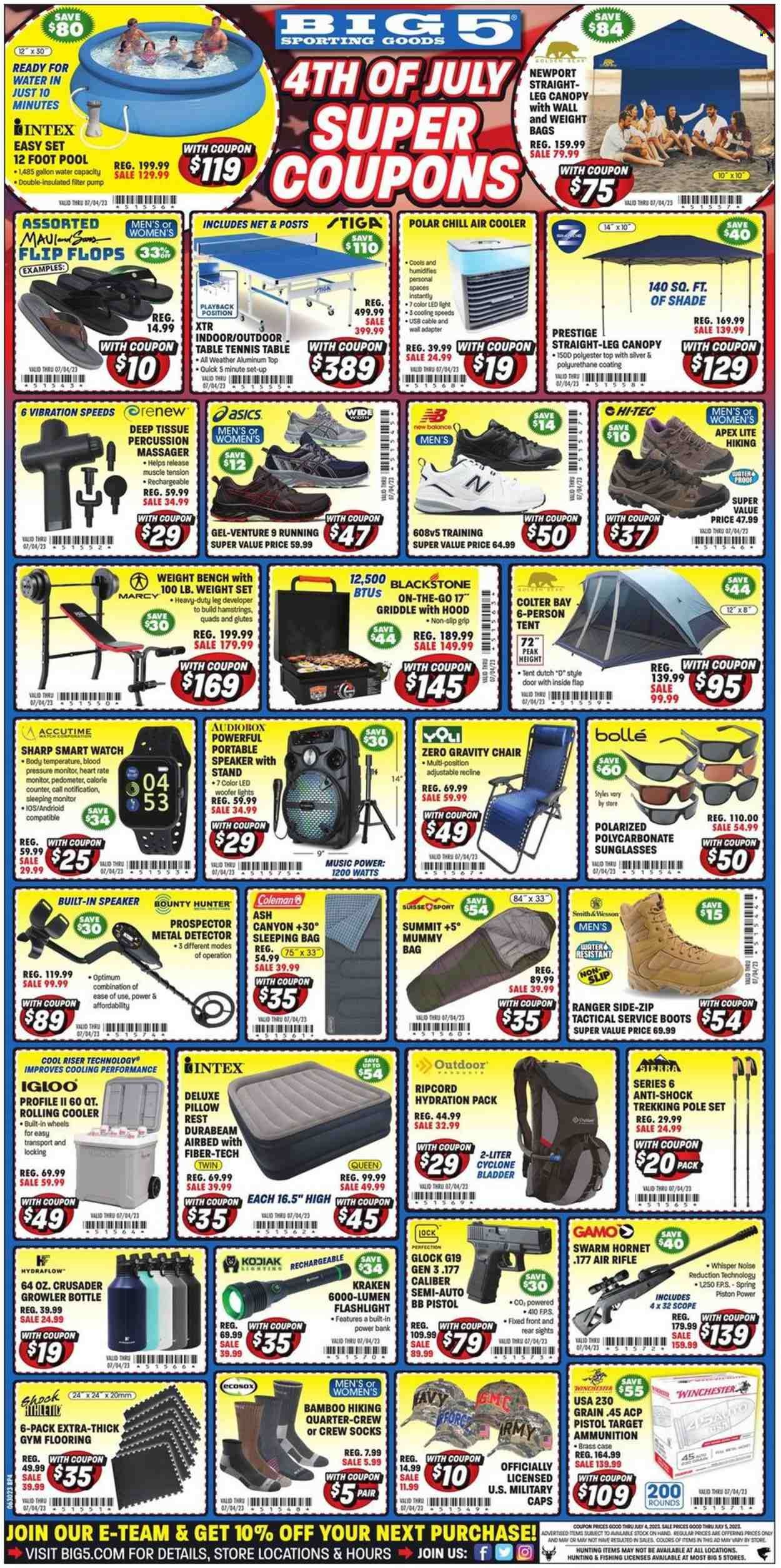 Big 5 (AZ, CA, CO, ID, NM, OR, UT, WA) Weekly Ad Flyer Specials June 30 to July 4, 2023