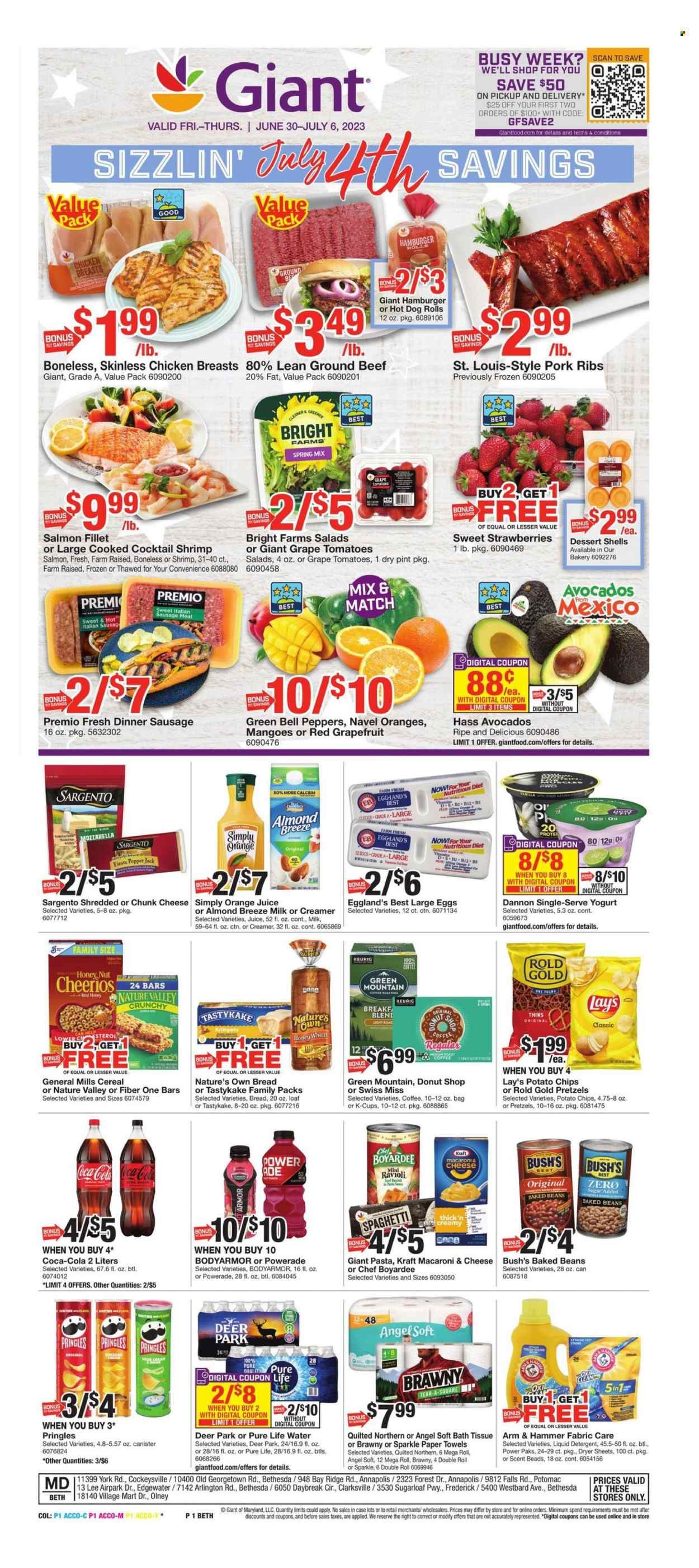 Giant Food (DE, MD, VA) Weekly Ad Flyer Specials June 30 to July 6, 2023