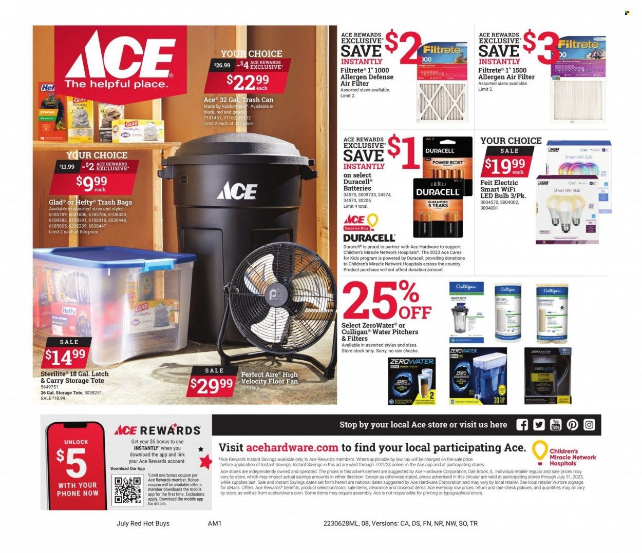 ACE Hardware Weekly Ad Flyer Specials June 28 to July 31, 2023